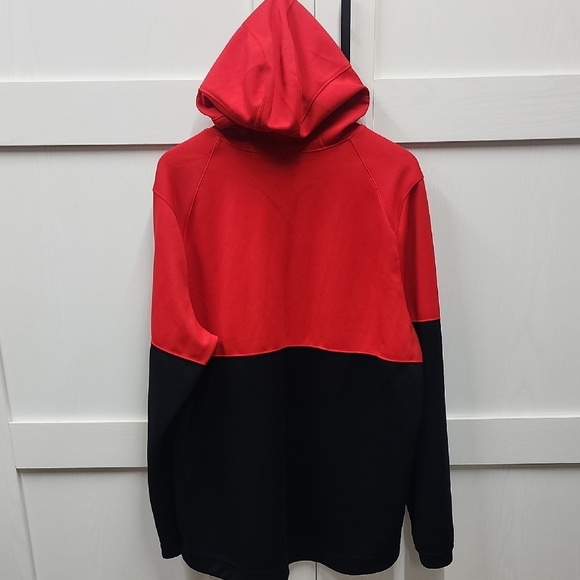 Nike Men's Bold Red and Black Pull Over Hoodie - Picture 8 of 8